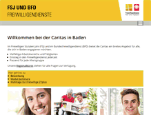 Tablet Screenshot of freiwilligendienste-caritas.de